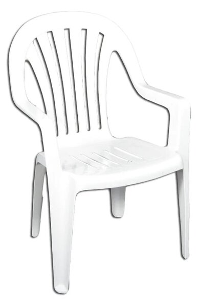 Záhradná stolička RUBIN – biela