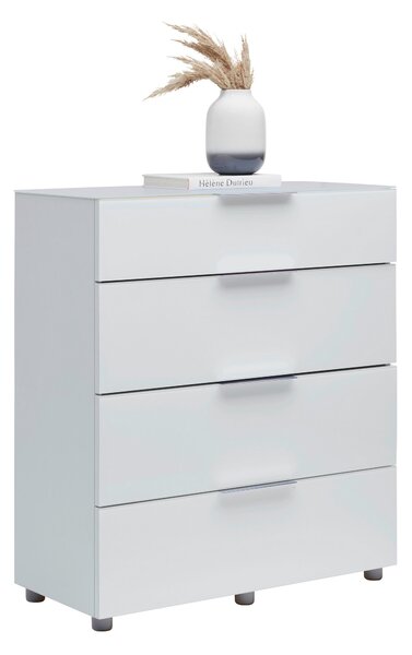 KOMODA, biela s vysokým leskom, 90,3/97,6/40 cm Voleo - Komody