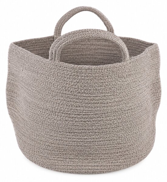 Úložný kôš s úchytmi COTTON HAVEN 35x35 cm - viac farieb Farba: Růžovohnědá