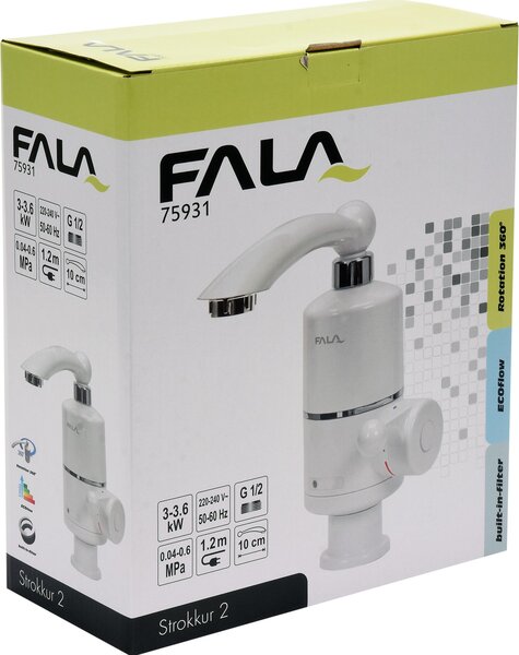 FALA Drezová batéria s elektrickým ohrievačom vody (10 cm)