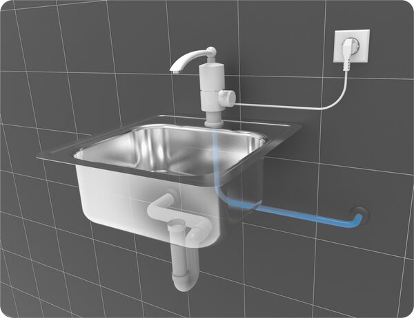 FALA Drezová batéria s elektrickým ohrievačom vody (10 cm)
