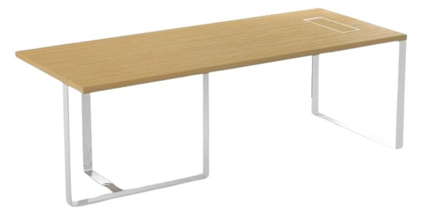 NARBUTAS - Kancelársky stôl PLANA 220x90x75 s elektrickou skrinkou na ľavej strane