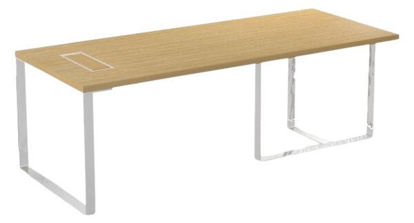 NARBUTAS - Kancelársky stôl PLANA 180x90x75 cm s elektrickým boxom na pravej strane