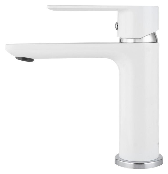 Umývadlová batéria MIXXUS PREMIUM ALEX 001, biela s chrómovanými detailmi