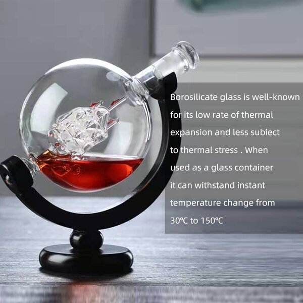 Darčeková sada na Whiskey poháre, decanter 800ML