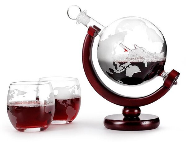 Darčeková sada na Whiskey poháre, decanter 800ML