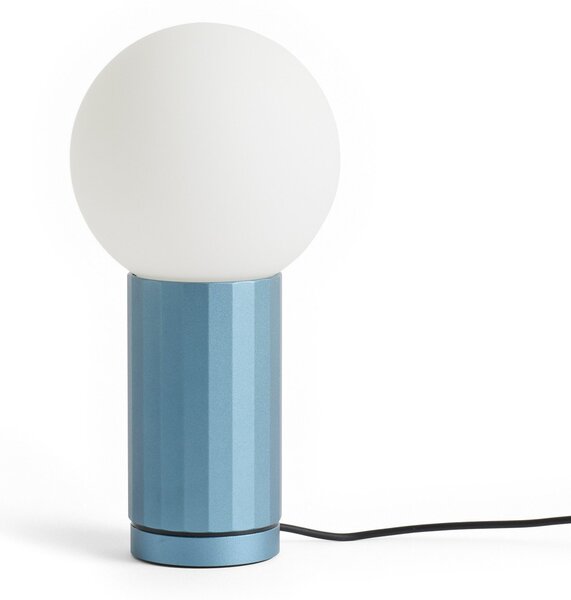 Stolové Lampa HAY, TURN ON, stmievateľné, Modrá, Obývacia izba, Sklo, Moderný