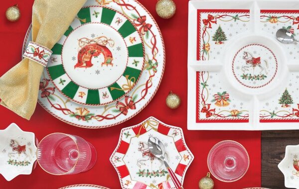 FEDORA Home Vianočný podnos Christmas Tale, rozmer 35x15 cm