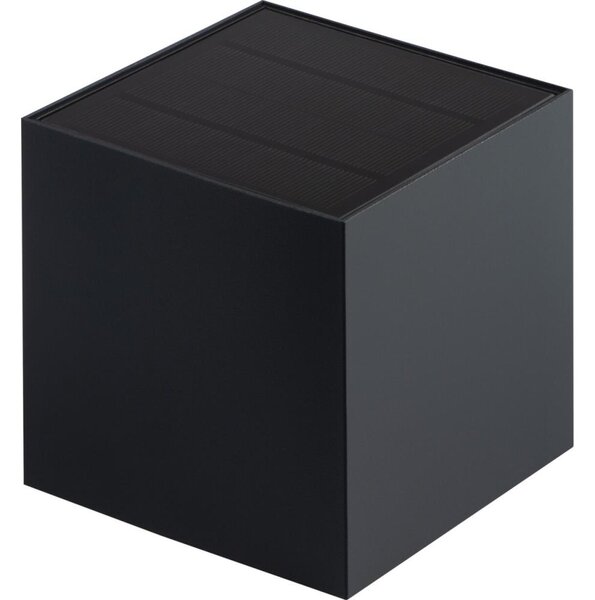 Kanlux 28996-LED Solárne nástenné svietidlo REKA LED/3W/230V 3000/4000/6500K IP65 čierna