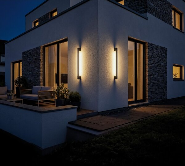 Kanlux 45872- LED Vonkajšie nástenné svietidlo YALTE LED/8,5W/230V 3000/4000/6500K IP54 čierne
