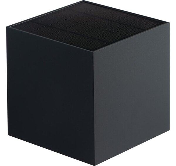 Kanlux 28997-LED Solárne nástenné svietidlo REKA LED/6W/230V 3000/4000/6500K IP65 čierna