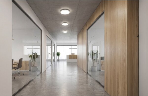 Kanlux 26988 - LED stropné svietidlo s pohybovým senzorom VARSO 22/30W/230V 3000/4000/6500K pr.33 cm IP54