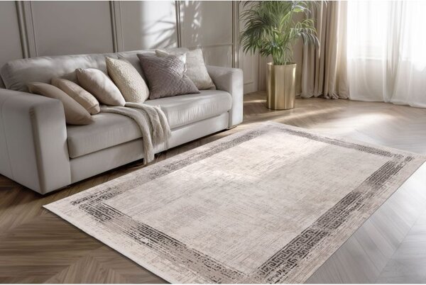 Moderný svetlo sivý koberec Venezia Batucci 902 Silver 1,20 x 1,70 m