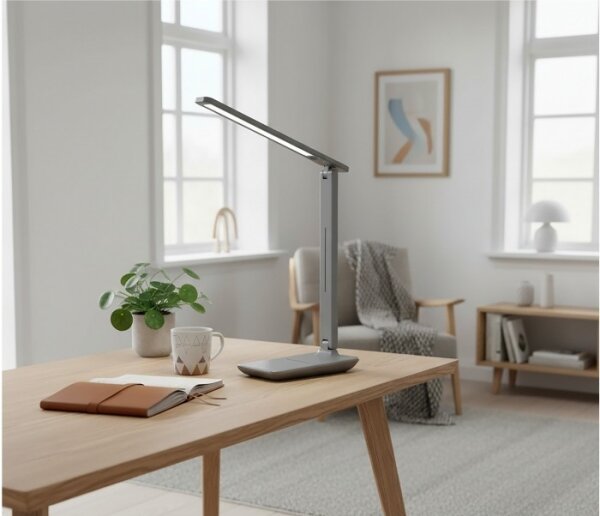 LED stmievateľná stolová lampa NOBLITE N LED/7W/230V 3000/4000/6500K šedá