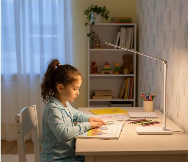 LED stmievateľná stolová lampa s bezdrôtovým nabíjaním NOBLITE Q LED/7W/230V 3000/4000/6500K biela