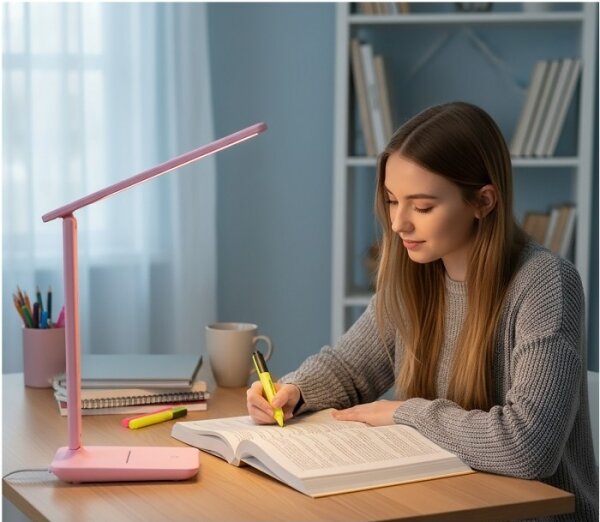 LED Stmievateľná stolová lampa NOBLITE N LED/7W/230V 3000/4000/6500K ružová