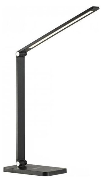 Stmievaná LED stolná lampa s bezdrôtovým nabíjaním NOBLITE Q LED/7W/230V 3000/4000/6500K čierna