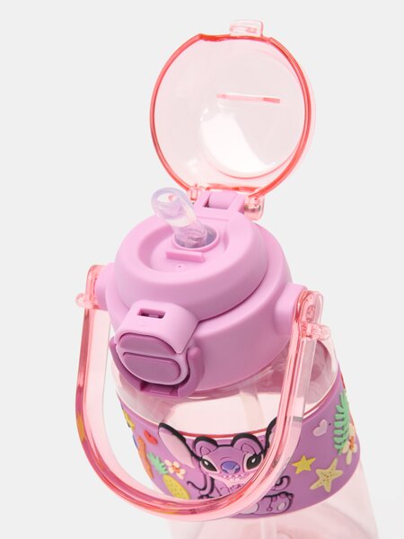 Sinsay - Fľaša na pitie so slamkou, zámkom a držadlom Lilo & Stitch - viacfarebná