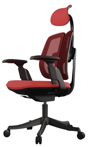 Ergonomická kancelárska stolička Liftor Active, červená (textil + sieťovina)