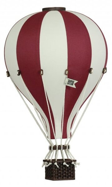 Super balloon Dekoračný teplovzdušný balón- bordová - S-28cm x 16cm