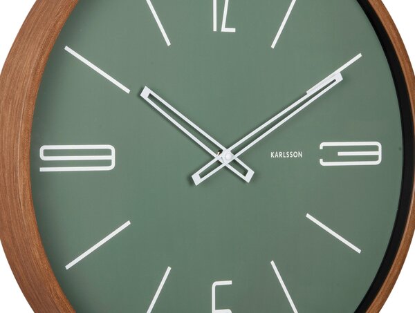 NÁSTENNÉ HODINY zelená 51 cm Karlsson - Hodiny, Online Only