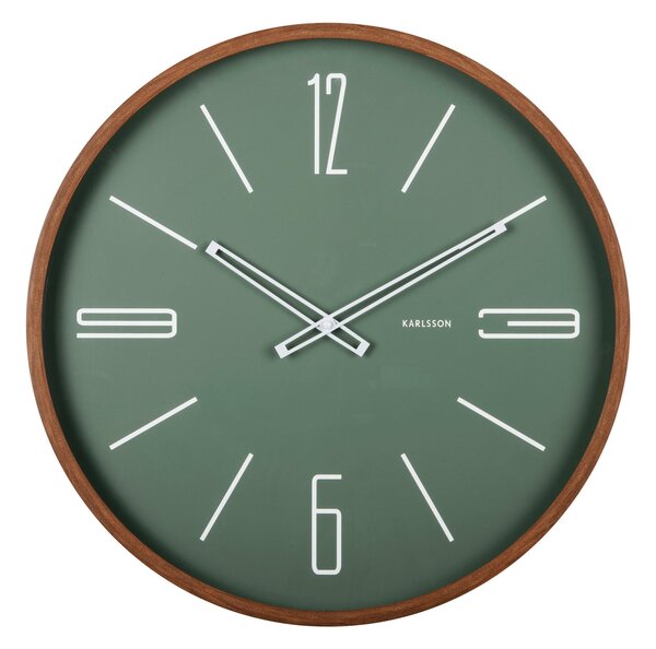 NÁSTENNÉ HODINY zelená 51 cm Karlsson - Hodiny, Online Only