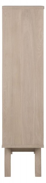 Actona Vitrína A-Line 145 cm bielený dub