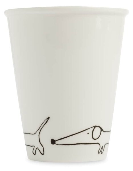 Porcelánový hrnček Sausage dog 220 ml