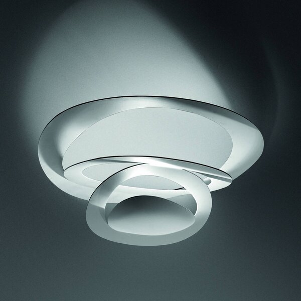 Artemide Stropné svietidlo Pirce Mini, R7s, biele, Biela / opálová, Spálňa, Hliník, Dizajn