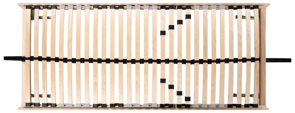 Lamelový rošt pod matrac svetlé brezové drevo 80 x 200 cm drevený rám 28 pružných lamiel manuálne nastaviteľný spálňa detská izba