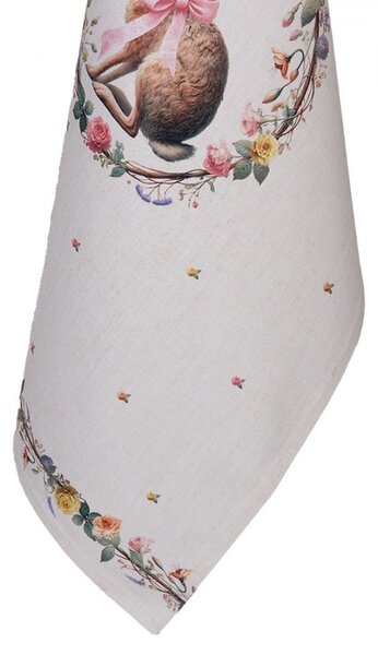 Utierka zajac s kvetmi Easter Whispers Collection - 50*70 cm - Clayre & Eef