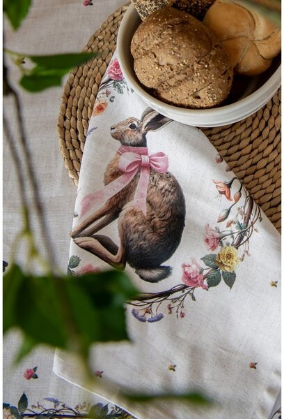Chňapka - rukavice zajac s kvetmi Easter Whispers Collection - 18 * 30 cm - Clayre & Eef