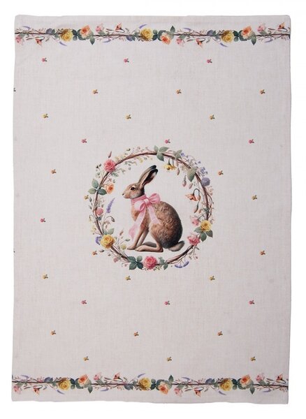 Utierka zajac s kvetmi Easter Whispers Collection - 50*70 cm - Clayre & Eef