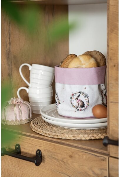 Obrus ​​zajac s kvetmi Easter Whispers Collection - 100*100 cm - Clayre & Eef