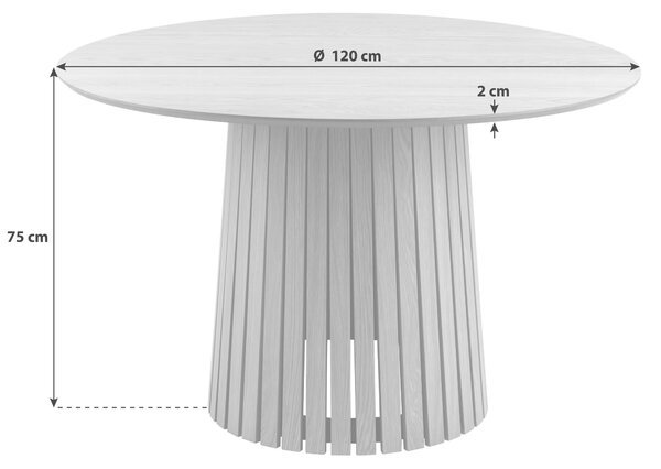 JEDÁLENSKÝ STÔL, dub, farba duba, 120/120/75 cm P & B - Stoly, Online Only