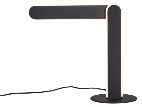 Dizajnová stolná lampa čierna vrátane LED s 3-stupňovým stmievaním - Gate