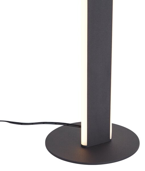 Dizajnová stolná lampa čierna vrátane LED s 3-stupňovým stmievaním - Gate