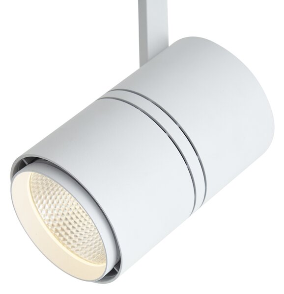 Moderné koľajnicové bodové svietidlo biele pre 3-fázovú koľajnicu vrátane LED - 3-Phase Ruler