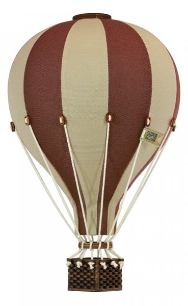 Super balloon Dekoračný teplovzdušný balón - hnedá/krémová - S-28cm x 16cm