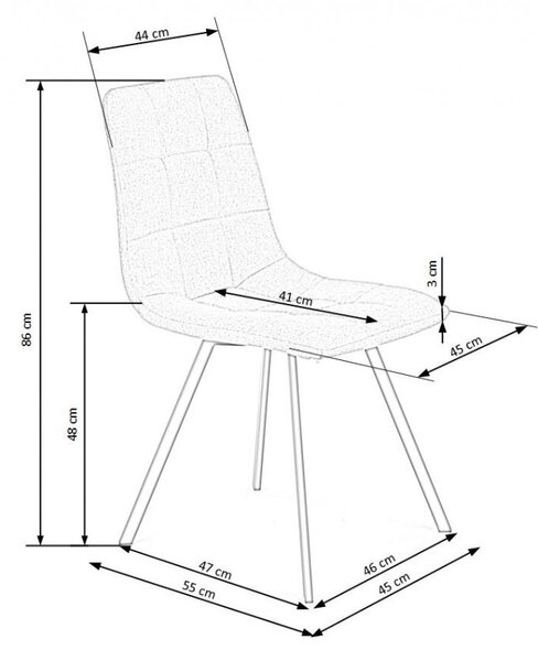 Halmar Jedálenská stolička K402 béžová