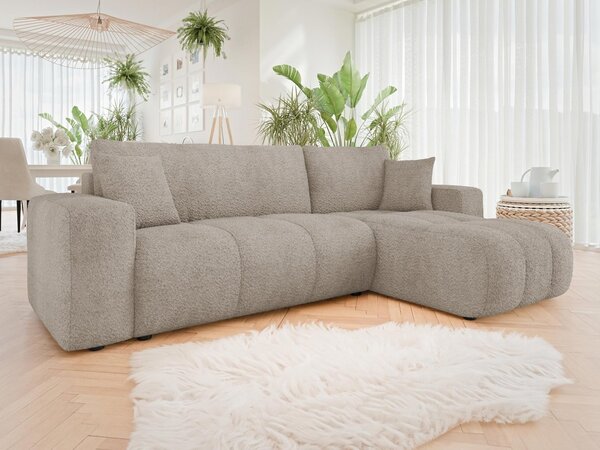 Mirjan24 Rohová rozkladacia sedačka Larow Boucle, Dostupné poťahy: Coral 55 5903211452055