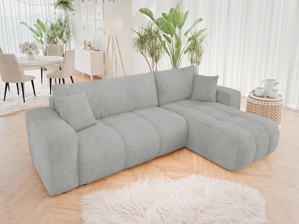 Mirjan24 Rohová rozkladacia sedačka Larow Boucle, Dostupné poťahy: Coral 55 5903211452055