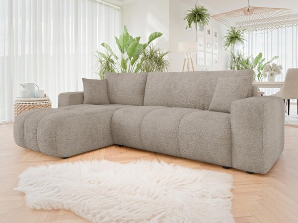 Mirjan24 Rohová rozkladacia sedačka Larow Boucle, Dostupné poťahy: Coral 55 5903211452055