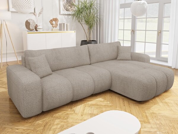 Mirjan24 Rohová rozkladacia sedačka Larow Maxi Boucle, Dostupné poťahy: Coral 80 5903211452154