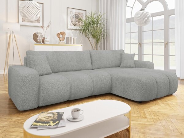 Mirjan24 Rohová rozkladacia sedačka Larow Maxi Boucle, Dostupné poťahy: Coral 65 5903211452130
