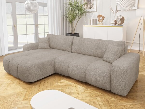Mirjan24 Rohová rozkladacia sedačka Larow Maxi Boucle, Dostupné poťahy: Coral 80 5903211452154