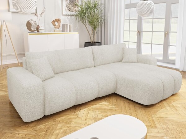 Mirjan24 Rohová rozkladacia sedačka Larow Maxi Boucle, Dostupné poťahy: Coral 80 5903211452154