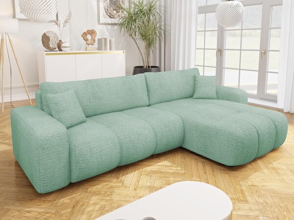 Mirjan24 Rohová rozkladacia sedačka Larow Maxi Boucle, Dostupné poťahy: Coral 80 5903211452154