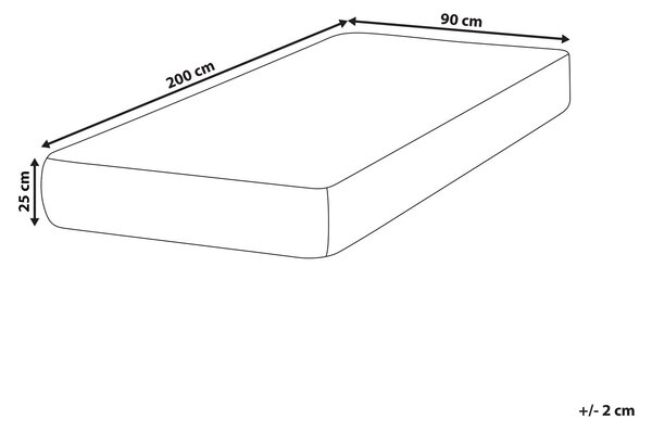 Latexový matrac s taštičkovými pružinami biela béžová 90 x 200 cm tvrdý jednolôžkový snímateľný poťah polyester spálňa doplnky