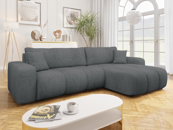 Mirjan24 Rohová rozkladacia sedačka Larow Maxi Boucle, Dostupné poťahy: Coral 80 5903211452154